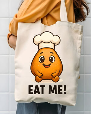 "Eat Me" Alice in Wonderland Literary Tote Bag