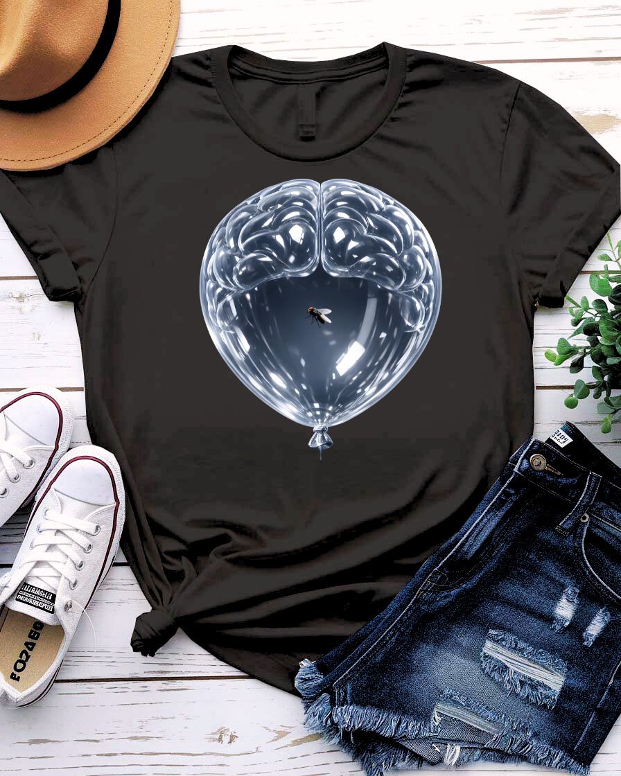 Brain in Bee Graphic Streetwear T-Shirt