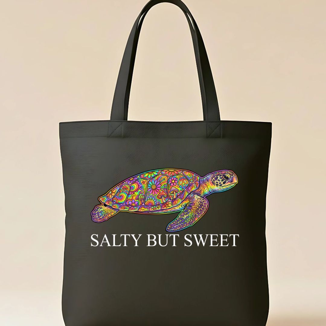 "Salty But Sweet" Funny Personality Trait Tote Bag