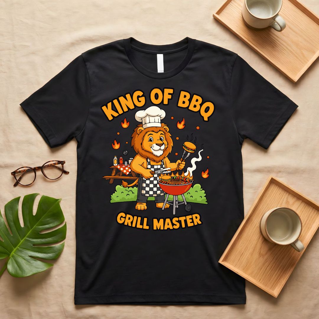 King of Bar B Q Vintage Grill Master T-Shirt