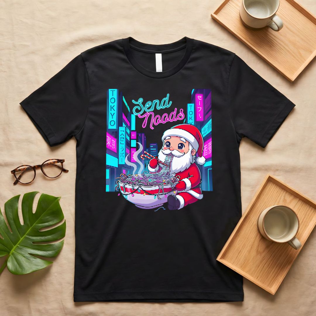 Send Noods Funny Pasta Christmas Pun T-Shirt