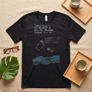 Never Give Up Funny Ironic Motivational T-Shirt