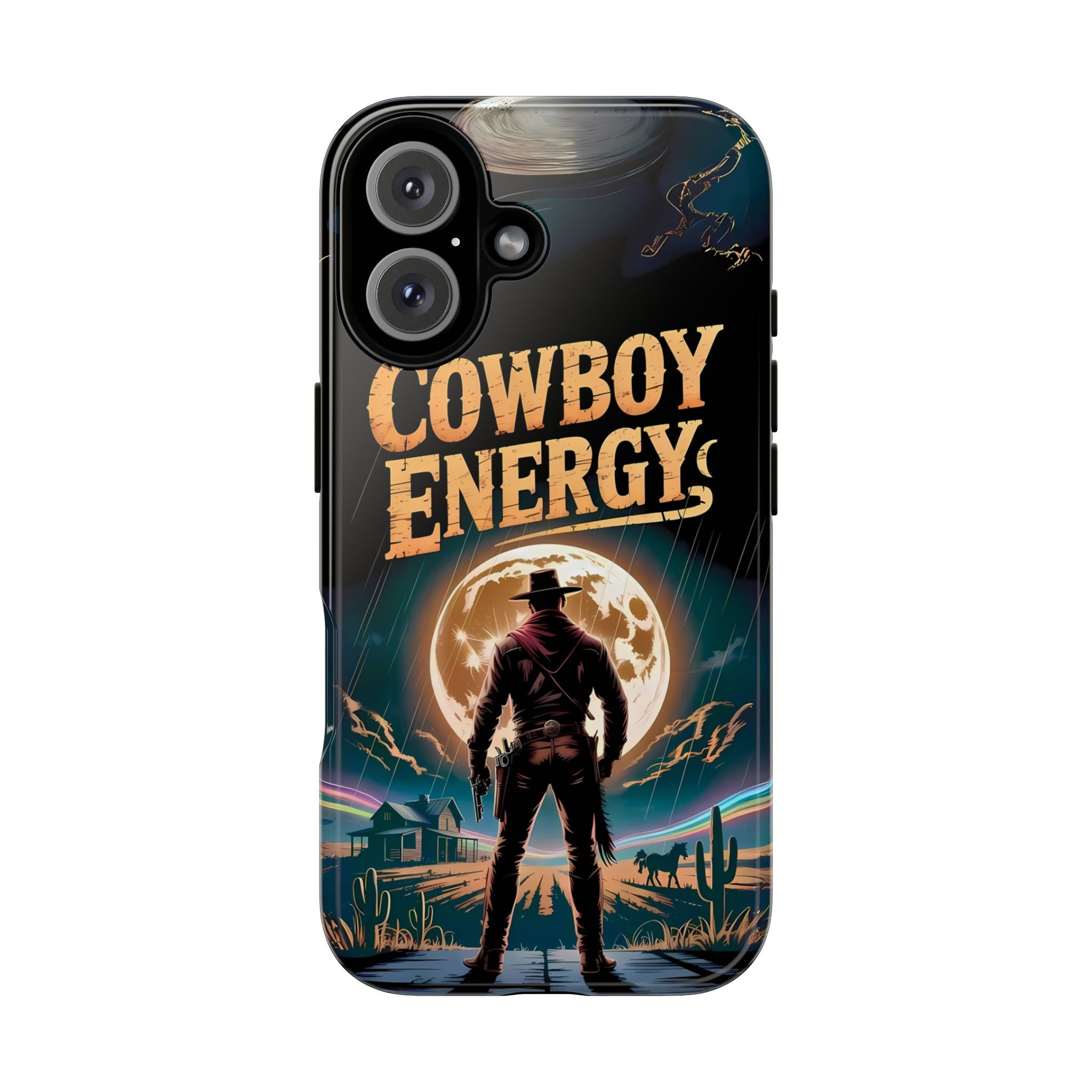 Phone Case - Cow Boy Energy Funny Tough Case