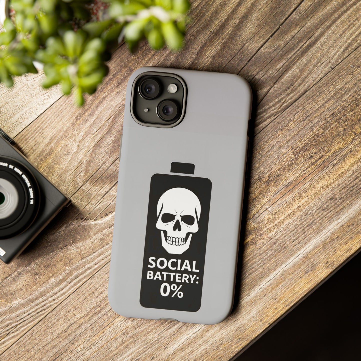Social Battery Zeero I Phone case by Memez Store