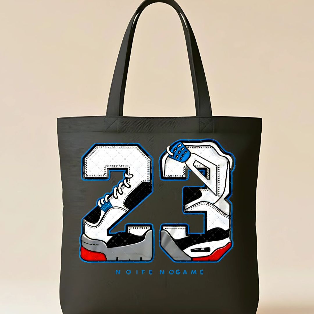 23 Tote Bag with minimalist number design
