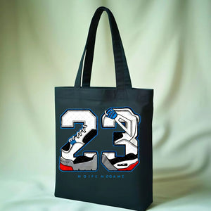 23 Tote Bag with minimalist number design