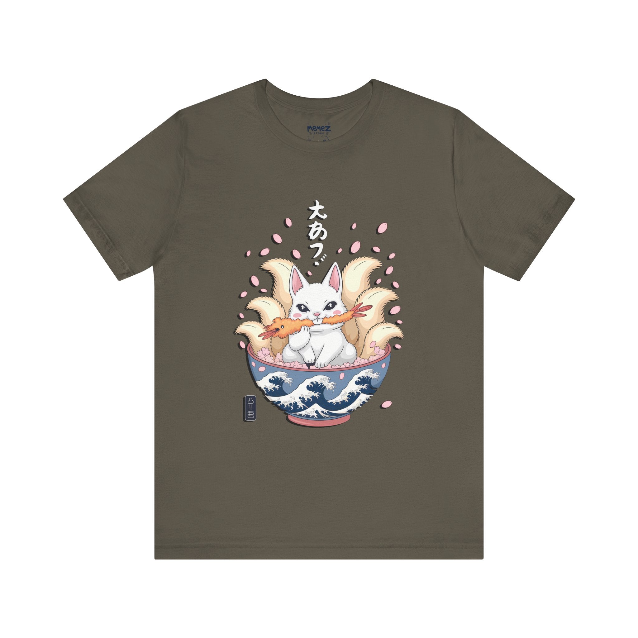 Japenese Noodles with Cat Funny Tee By memez store