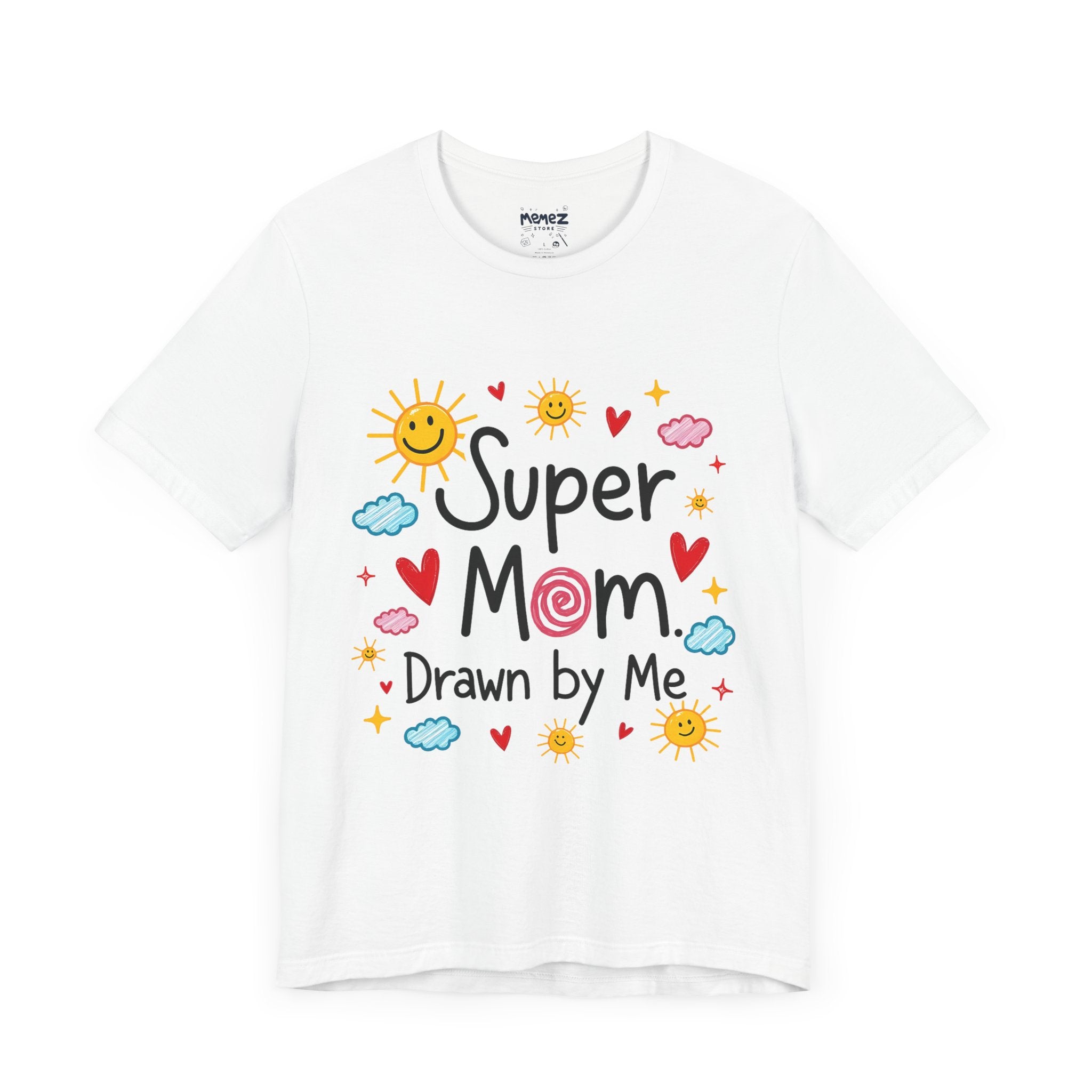 Hand Drawing SUper Mom Tee By Memez store