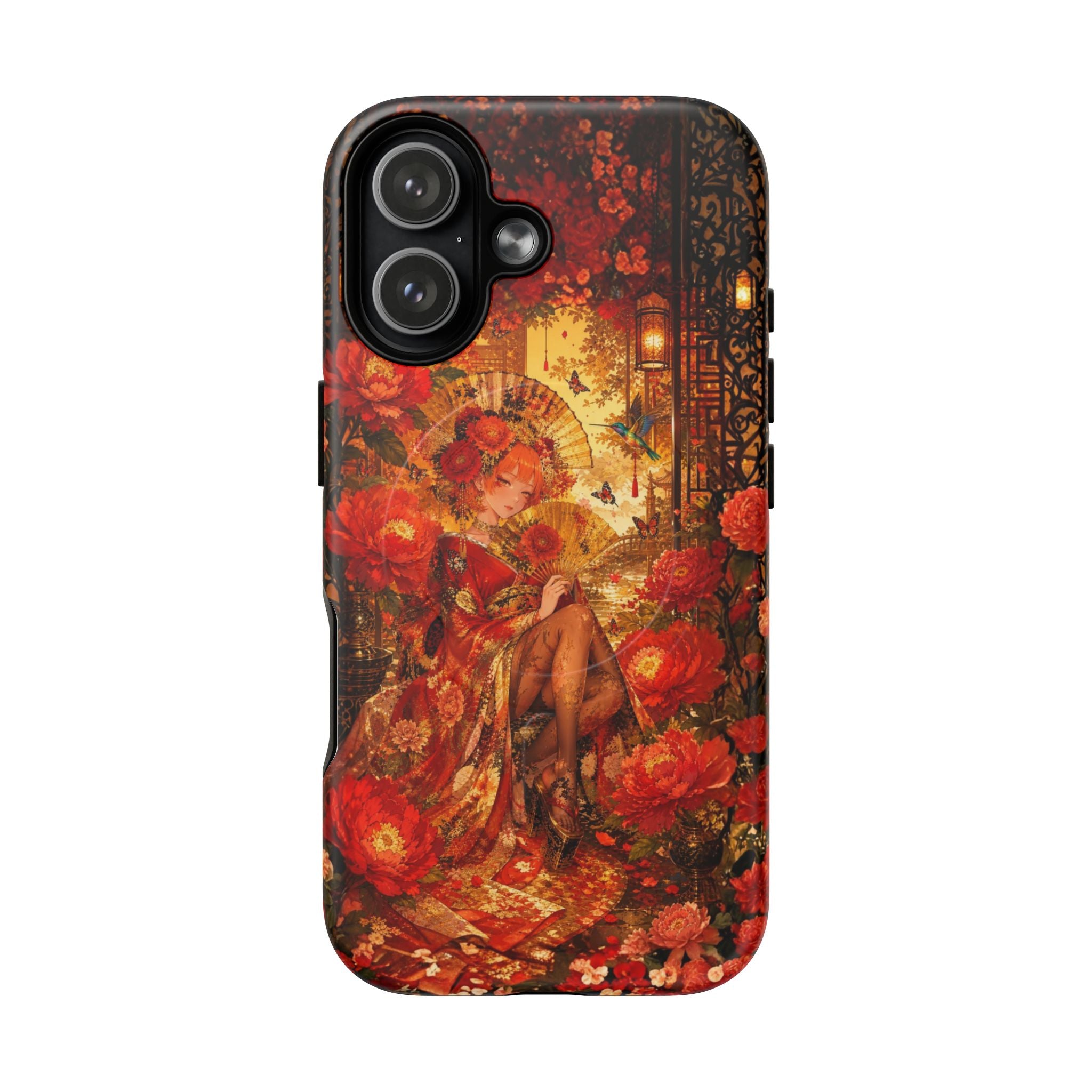 Magnetic Tough Phone Case — Vintage Floral Fairy Art