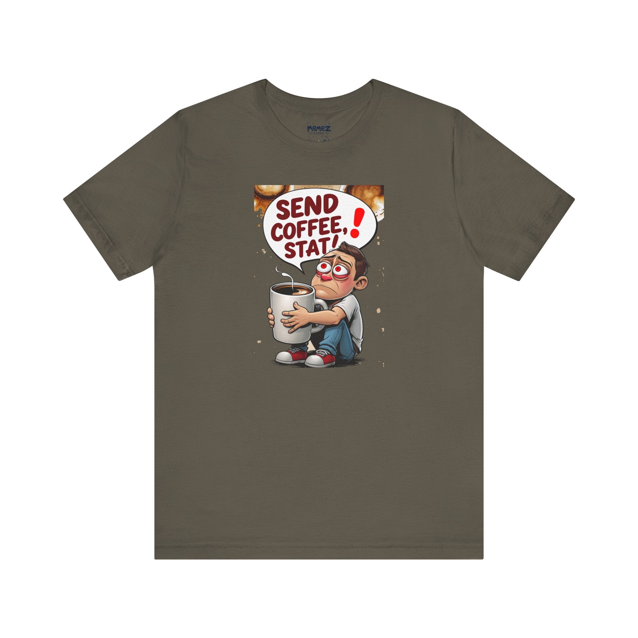 Coffee Lover Unisex Tee - 'send coffee stat'