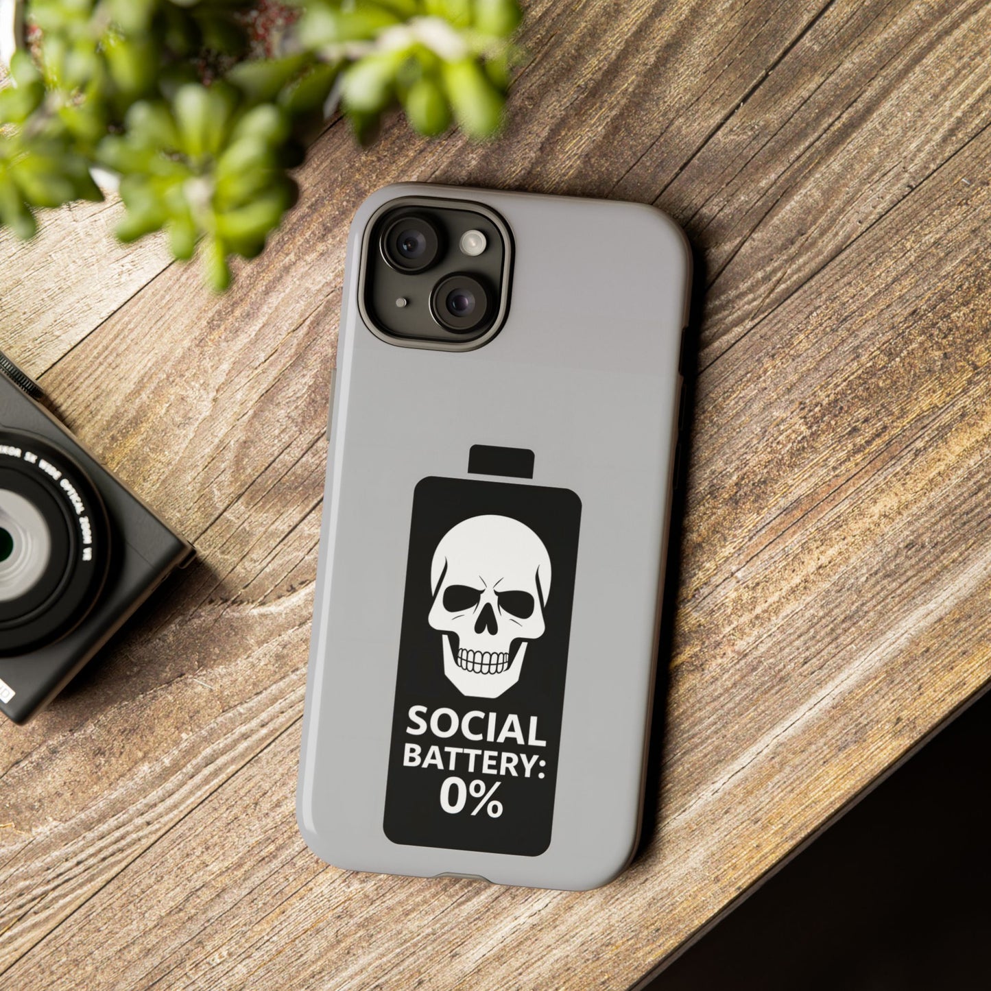 Social Battery Zeero I Phone case by Memez Store
