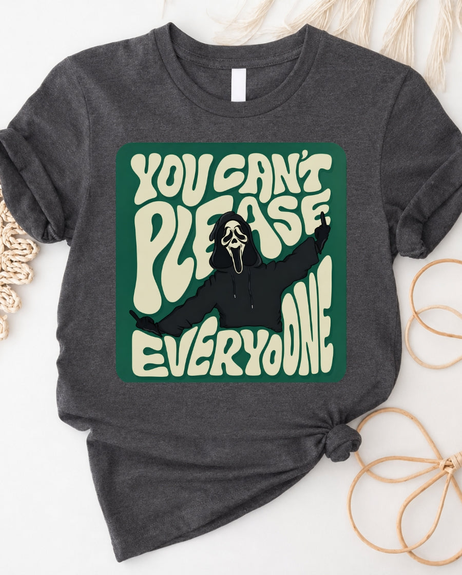 You Can't Please Everyone Tee — Retro Skull Graphic T-Shirt