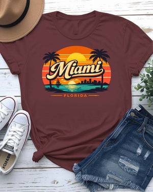 Retro Miami Graphic T-Shirt