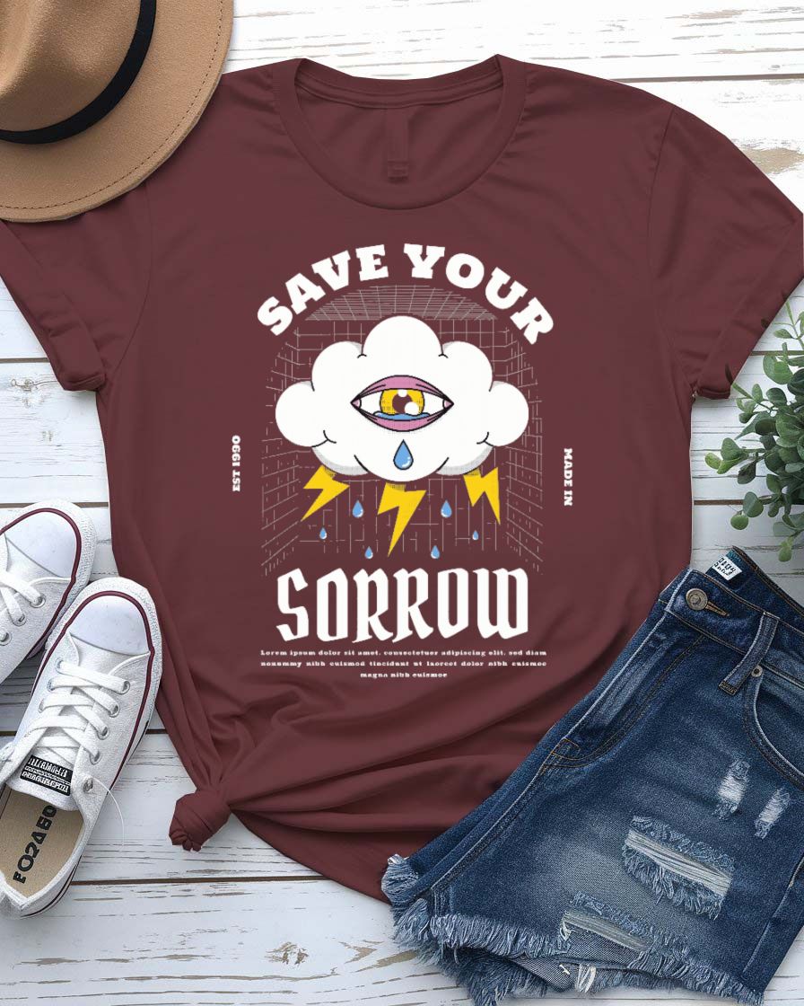Save Your Sorrow Streetwear Tee — Graphic Unisex T‑Shirt
