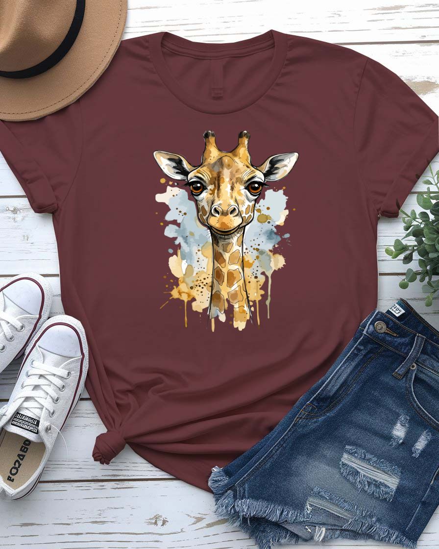 Cute zebra tee striped animal face with big eyes graphic