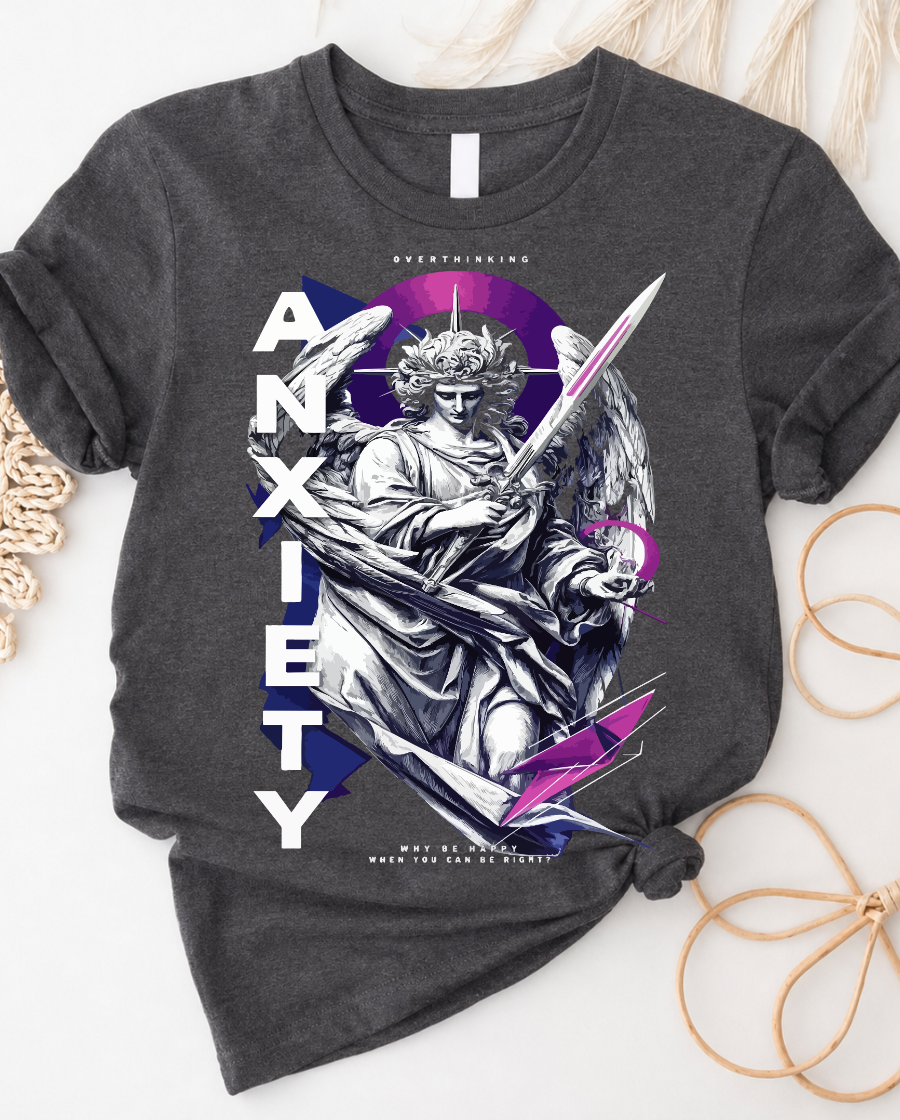 Anxiety Overthinking Angel T-Shirt