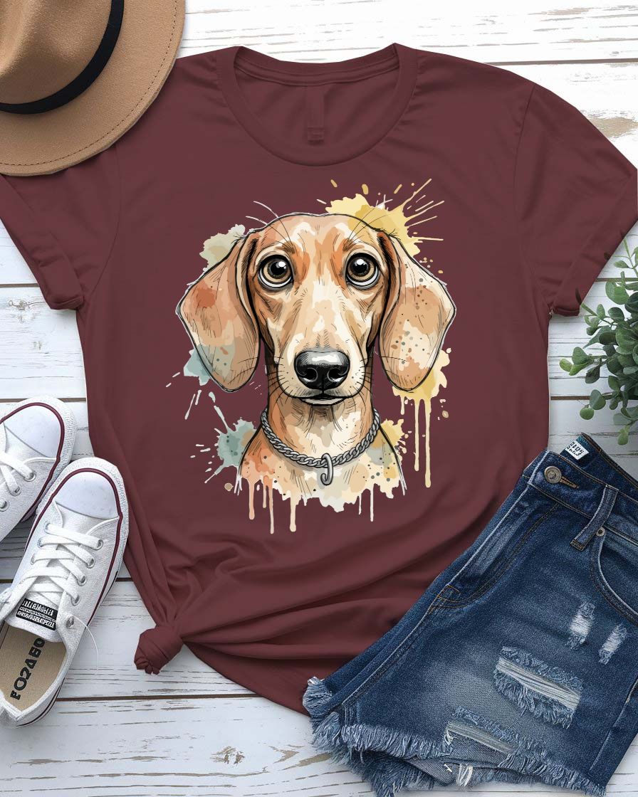 Cute dog tee floppy ears puppy face graphic