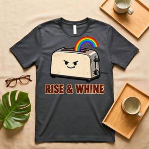 Rise and Whine Funny Coffee Valentine's Day T-Shirt