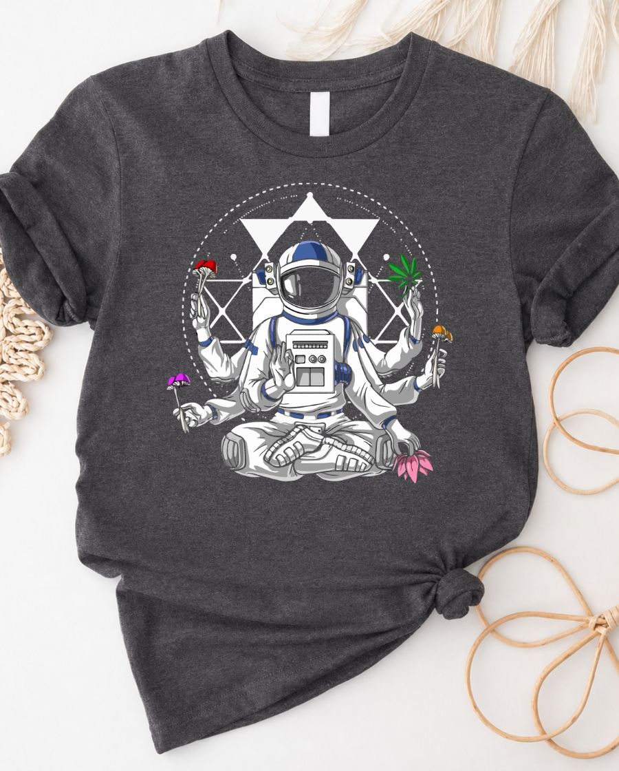 Astronaut In Yoga Space Lover's Tee