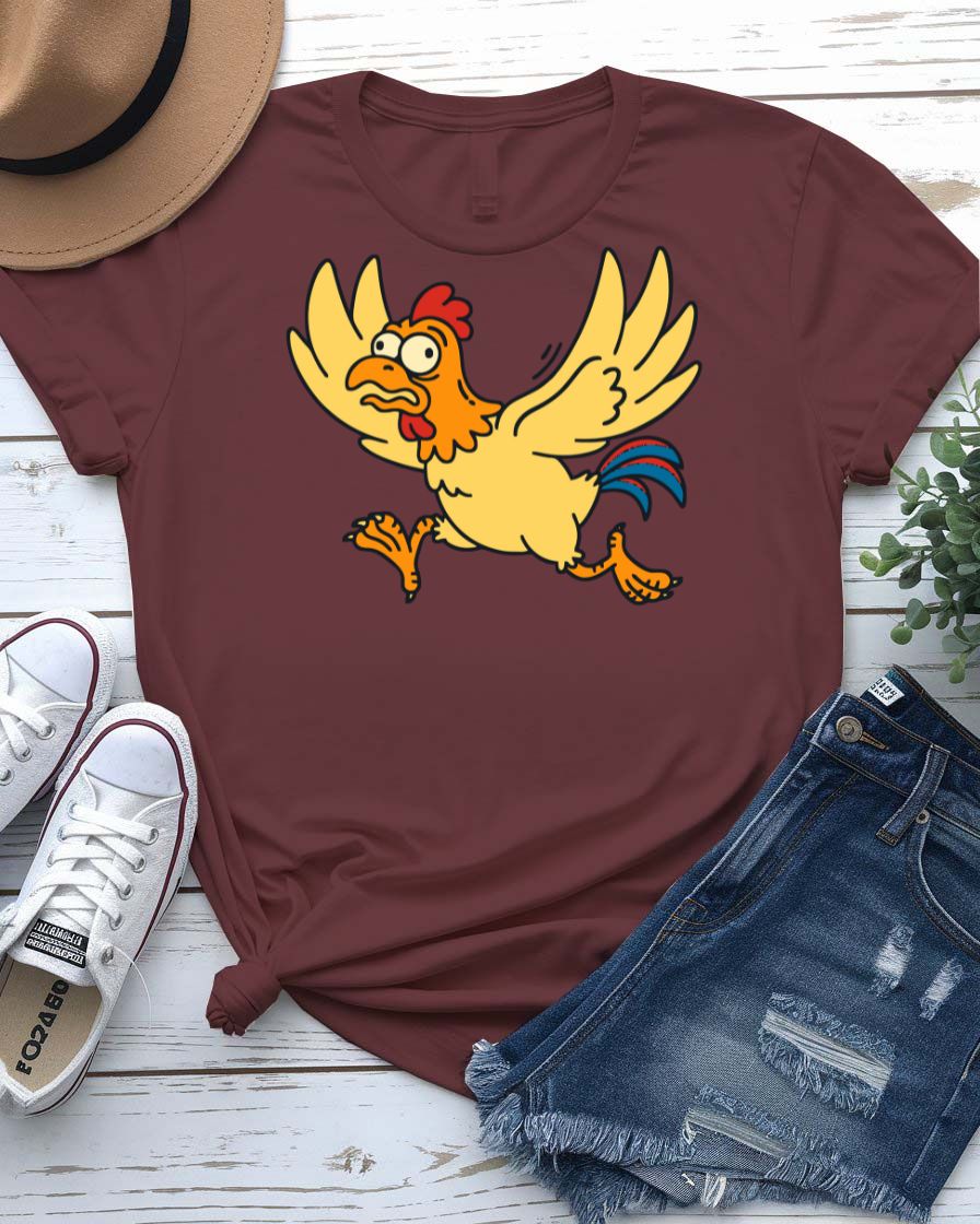 Confused Chicken Graphic T-Shirt