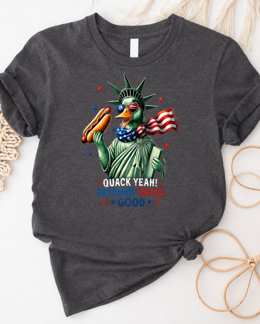 4th of July Duck Lovers Tee — Quake Yam DUck Design