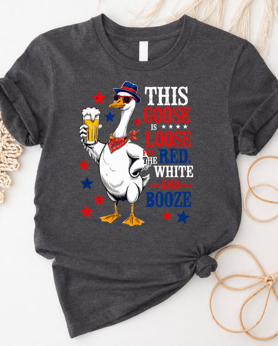 Goose Lover's 4th of July T-Shirt — Patriotic Goose Graphic Tee