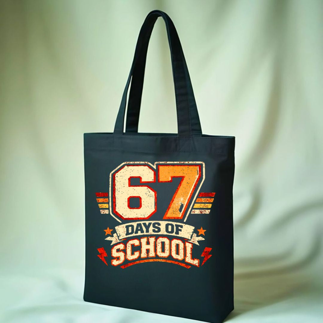 67 Days of School Celebration Tote Bag