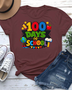 100 Days of School Celebration T-Shirt for Kids