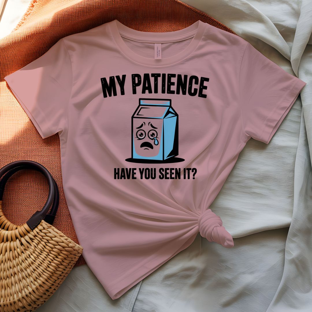 My Patience Inspirational Quote T-Shirt - Minimalist Mindfulness Tee
