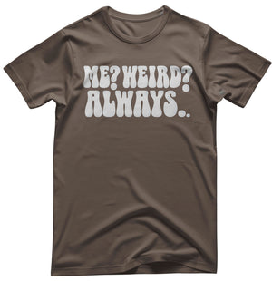 Typographical graphic tee embracing individuality and humor