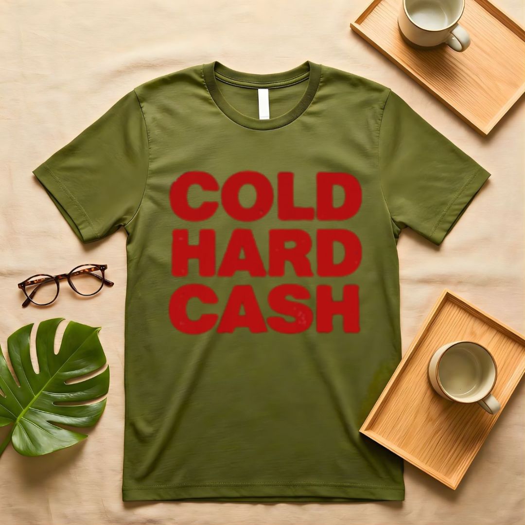 Cold Hard Cash Stack Money Meme T-Shirt