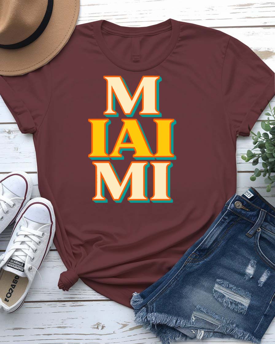 Retro Miami Beach Graphic T-Shirt