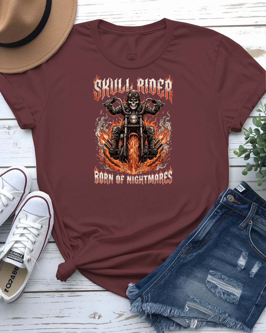 Skull Rider Born Of Night Mares Tee