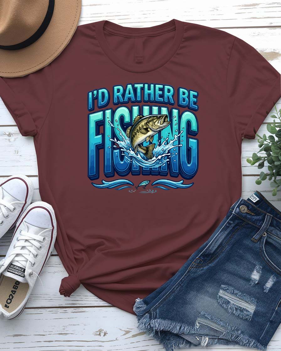 I'D Rather Be Fishing Tee