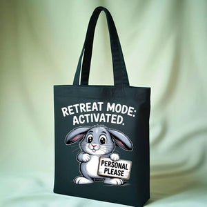 "Hoppy & You Know It" Funny Bunny Pun Tote Bag