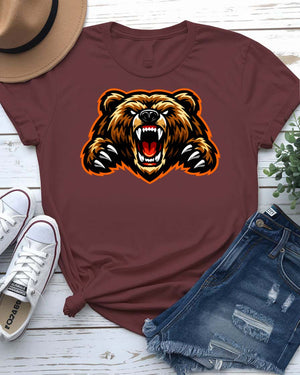 Angry Bear Graphic T-Shirt
