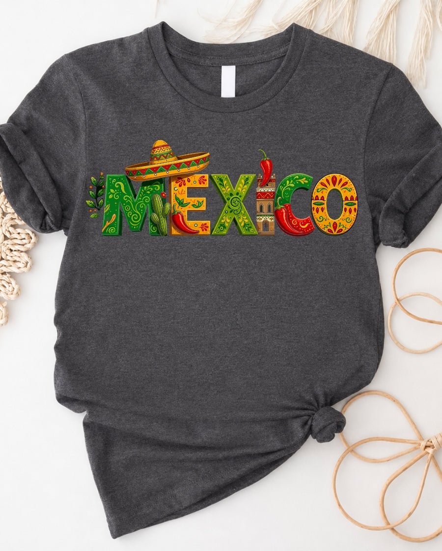 Mexico Traditional Design T-Shirt — Mexican Folk Art Tee