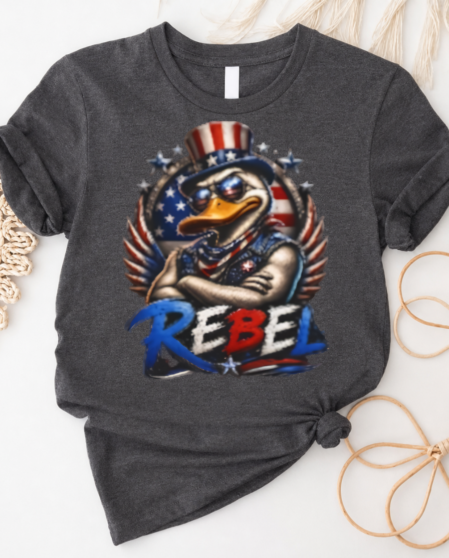 4th of July Rebel T-Shirt — Patriotic Independence Day Tee