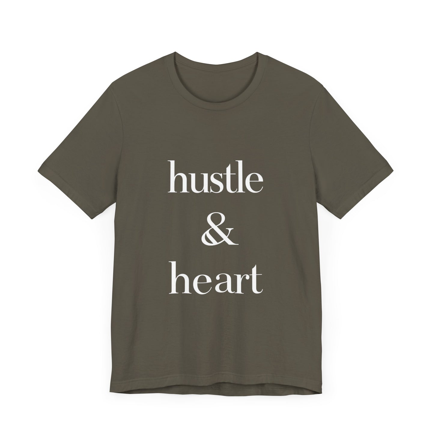 Hustle and Heart Unisex Tee - Memez Store Funny Quote T-shirt