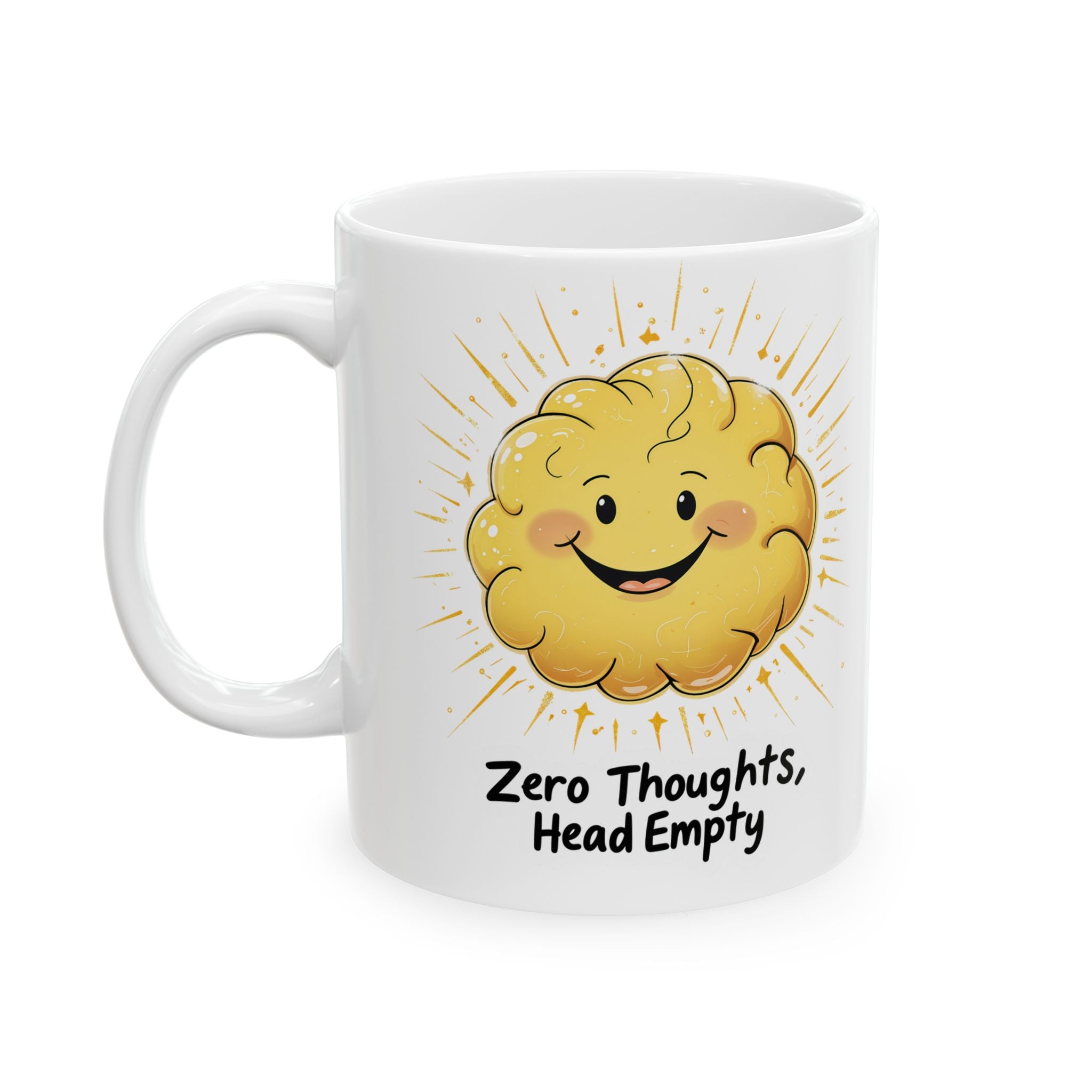Zero Thoughts, head Empty Funny Mug