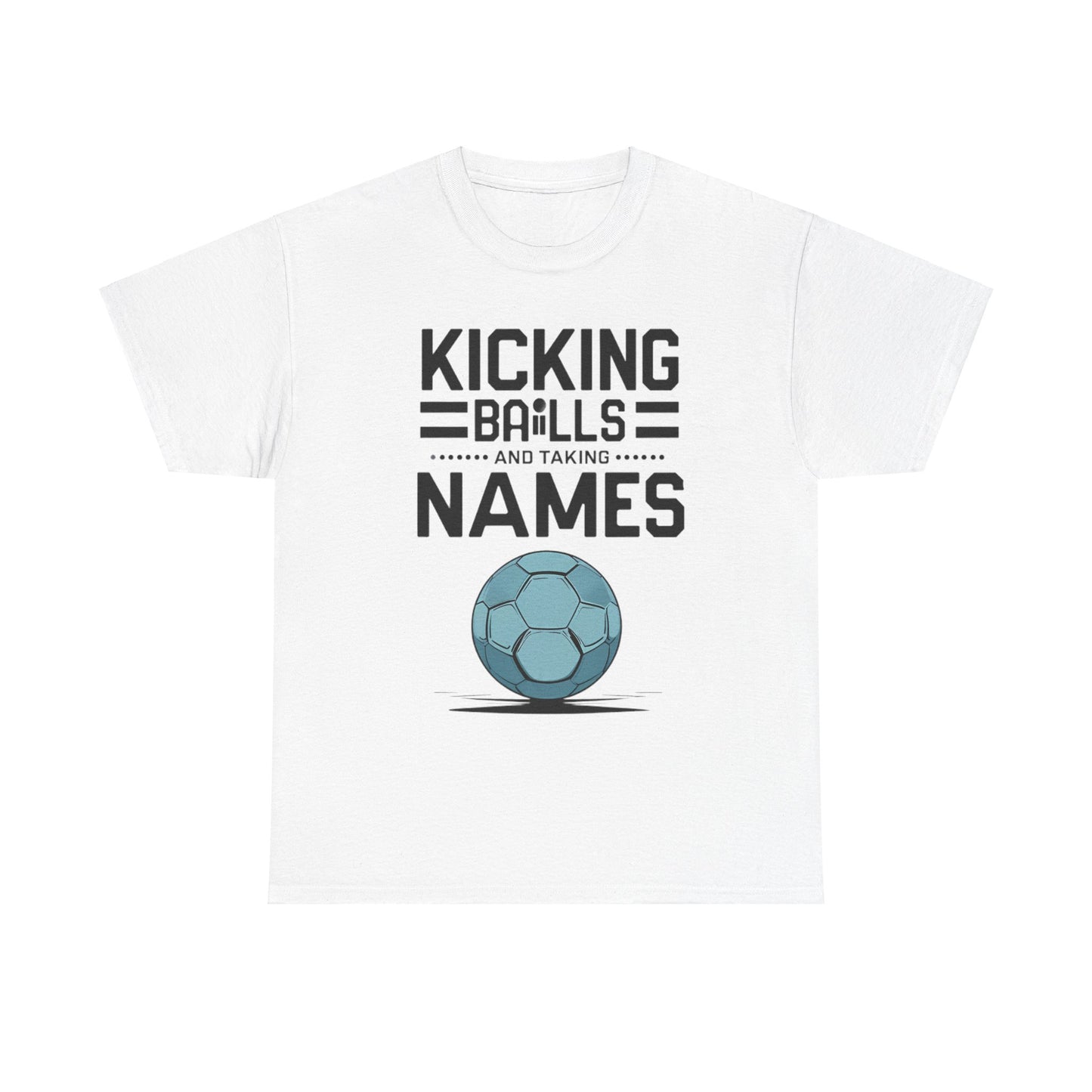 Funny Meme Unisex Tee - & quot; Kicking Balls & quot; by Memez Store