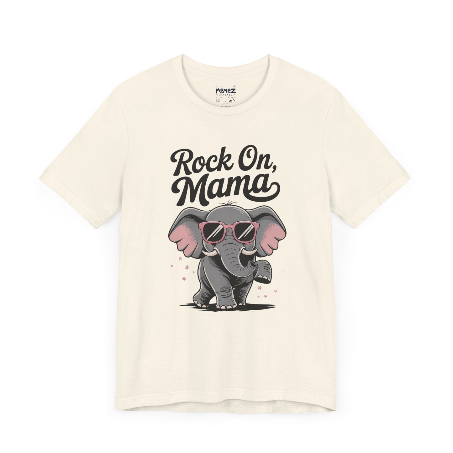 Rock on Mama, Funny Elephant Mother Day Tee by Memez Store