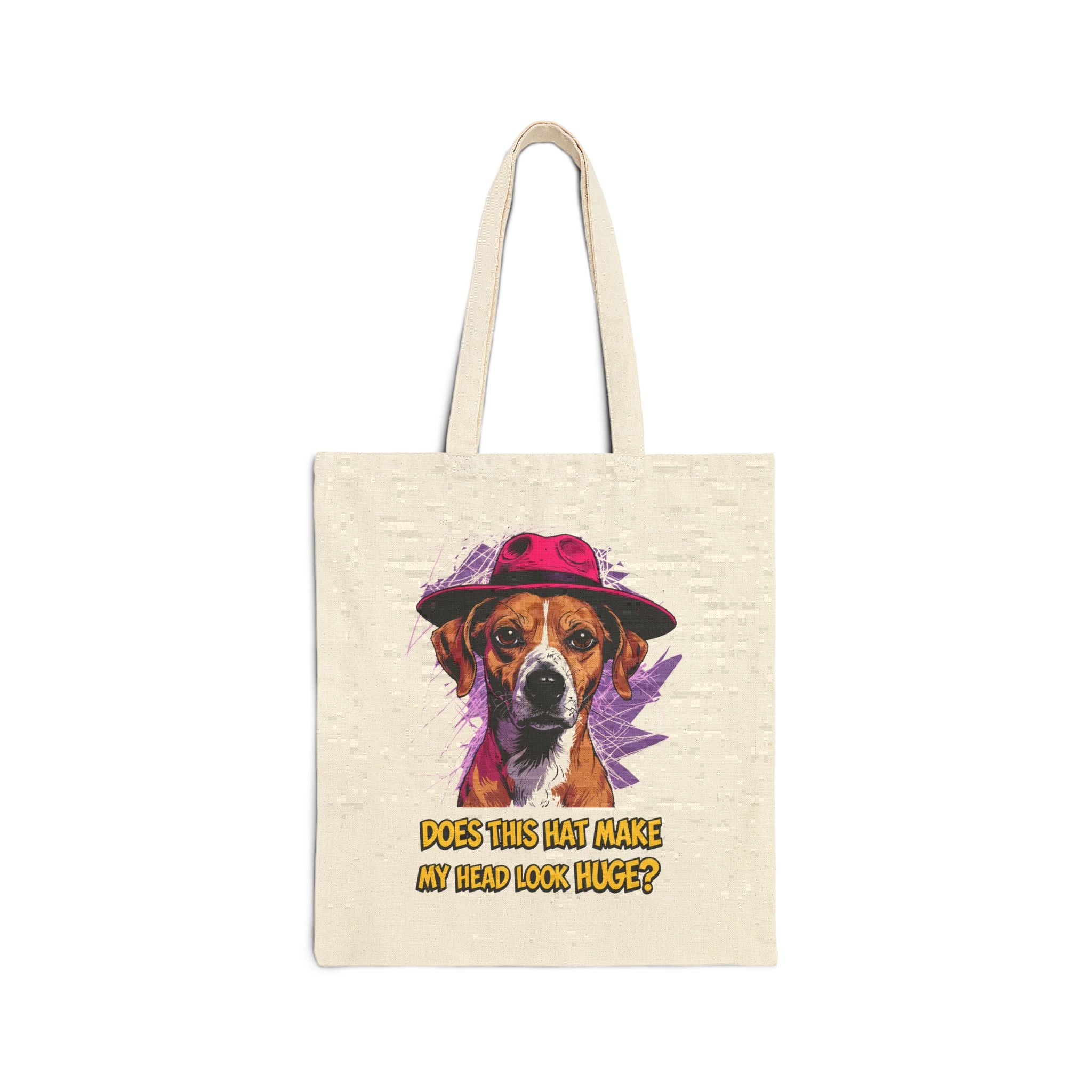 Cotton Canvas Tote Bag - Cute Dog Meme by Memez Store