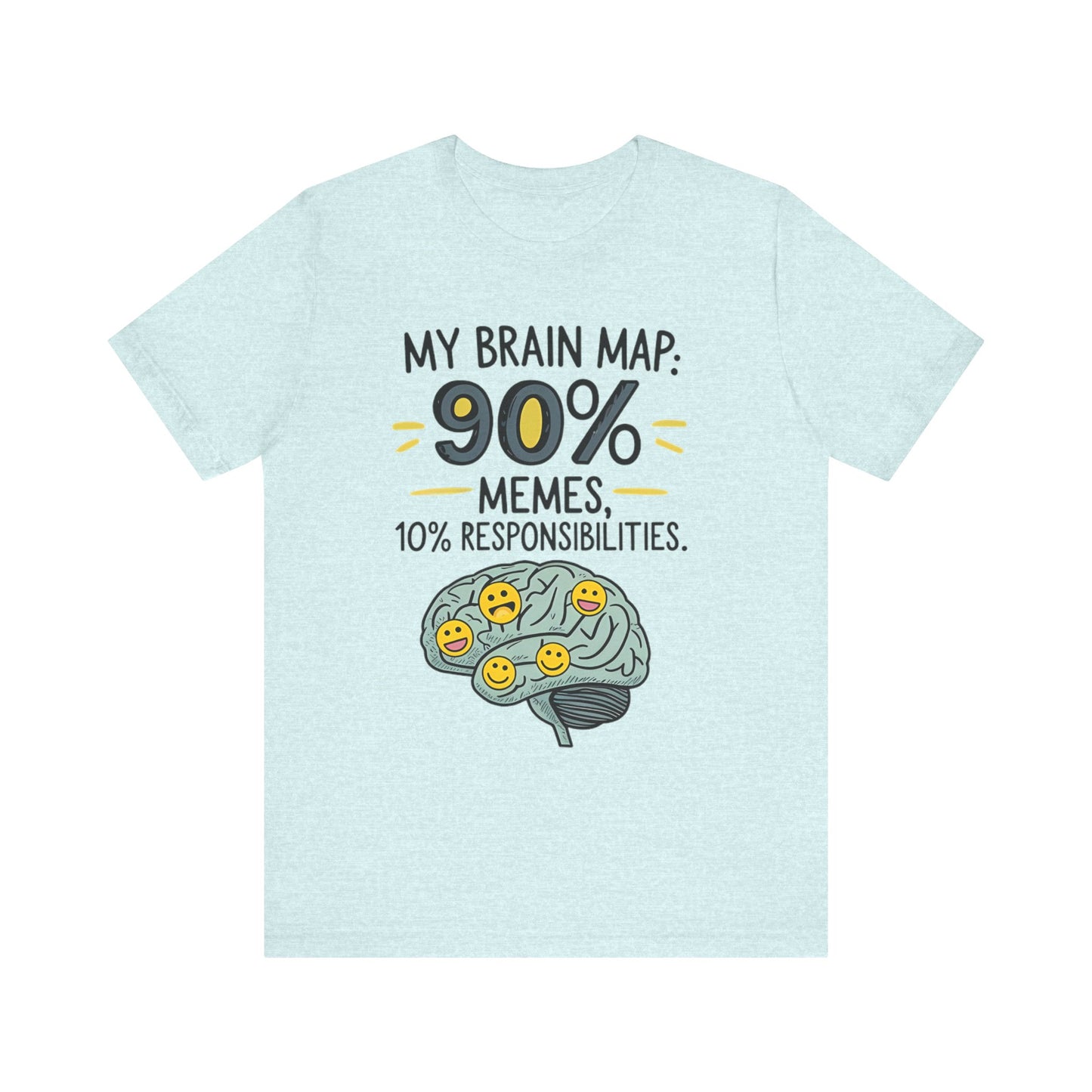 Funny Meme Tees for Stress Relief - 90% Memes, 10% Responsibilities