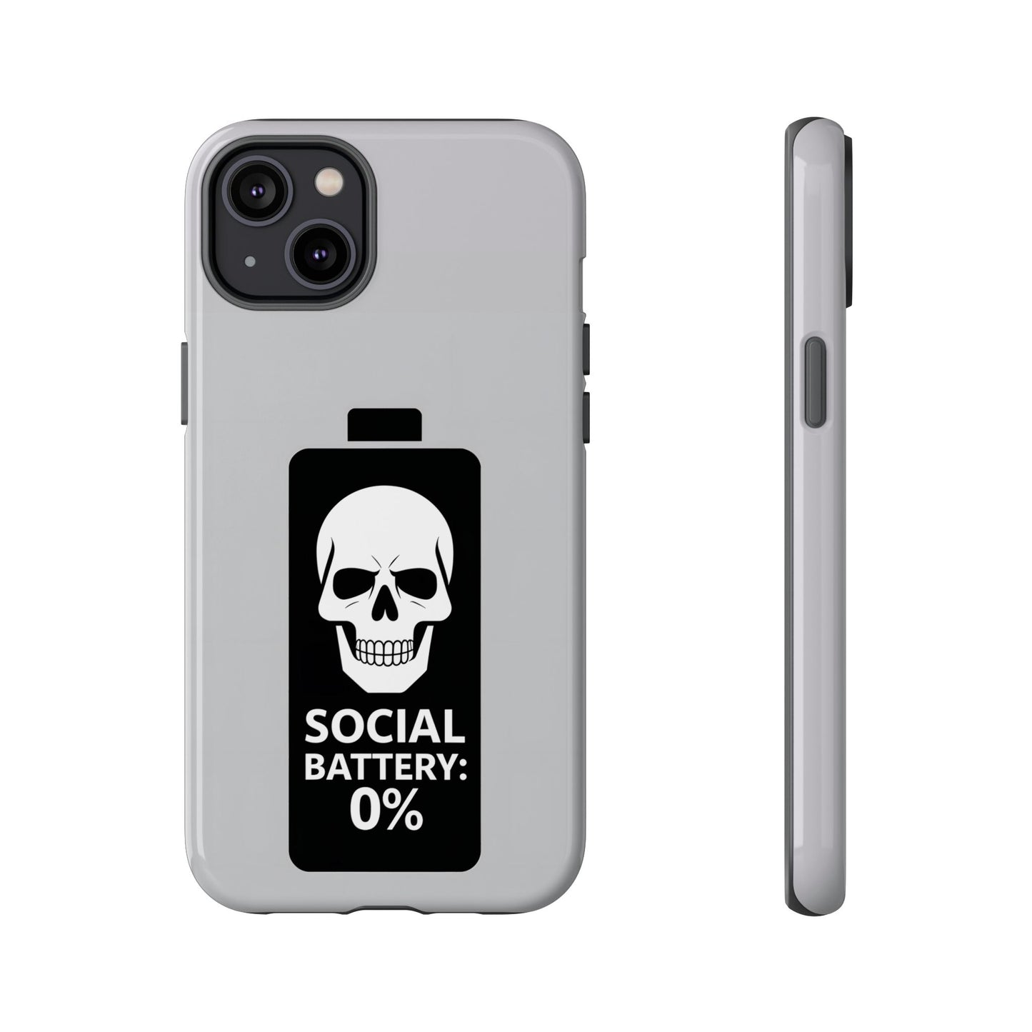 Social Battery Zeero I Phone case by Memez Store