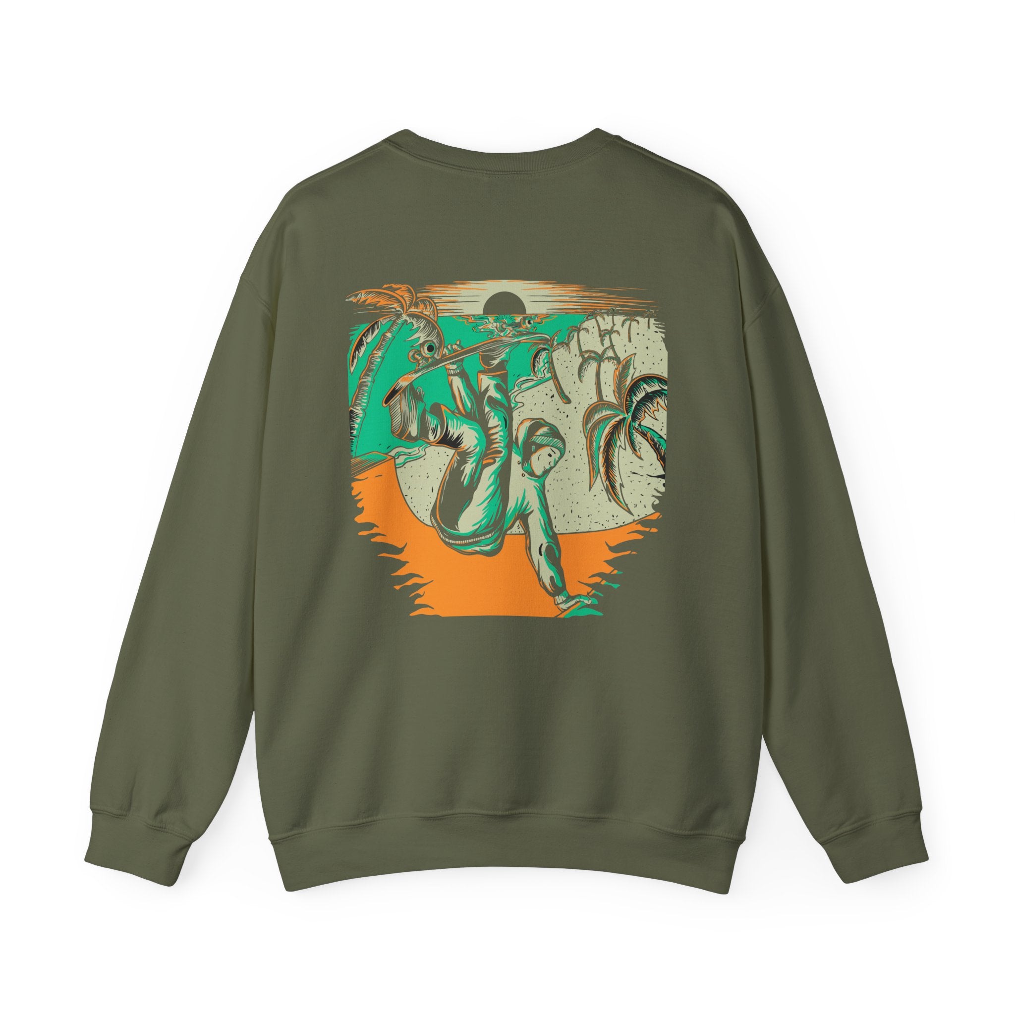 Sunset Crewneck Sweatshirt — Streetwear Graphic