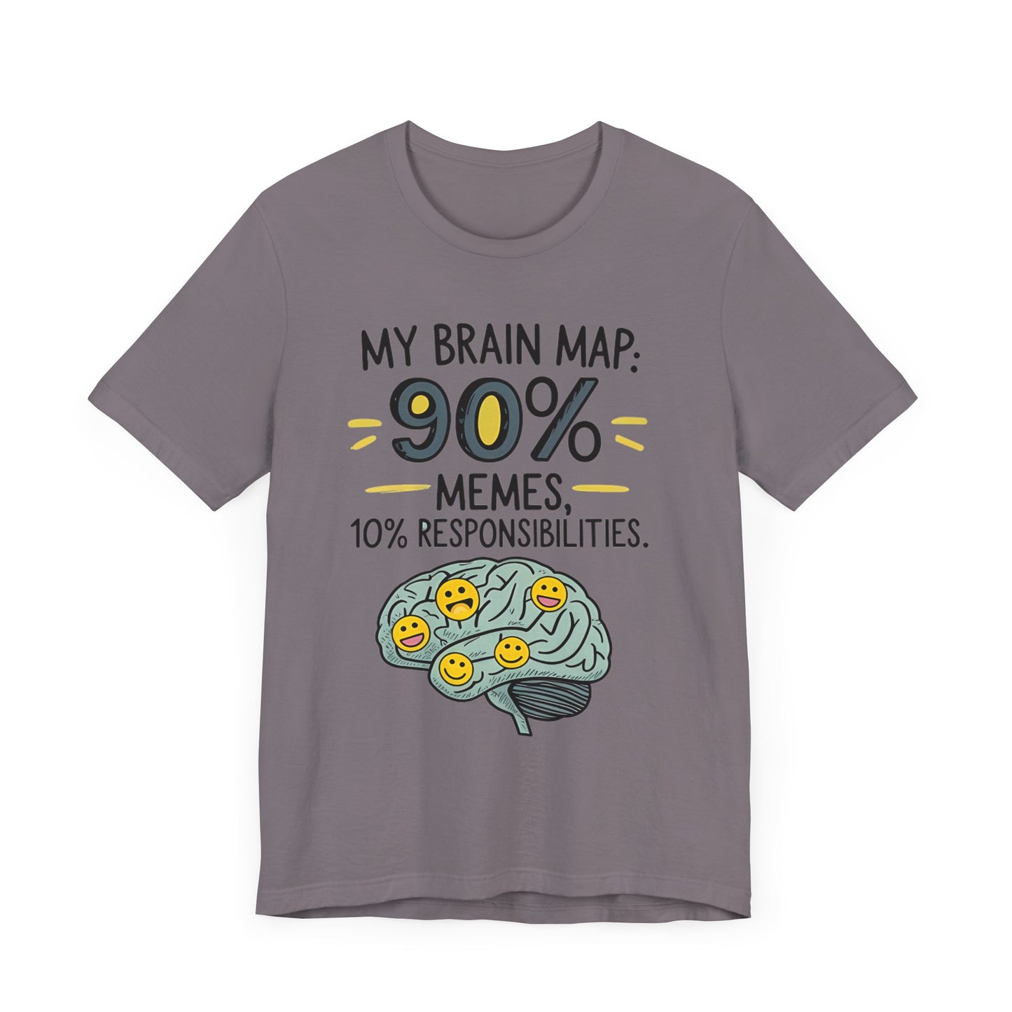 Funny Meme Tees for Stress Relief - 90% Memes, 10% Responsibilities