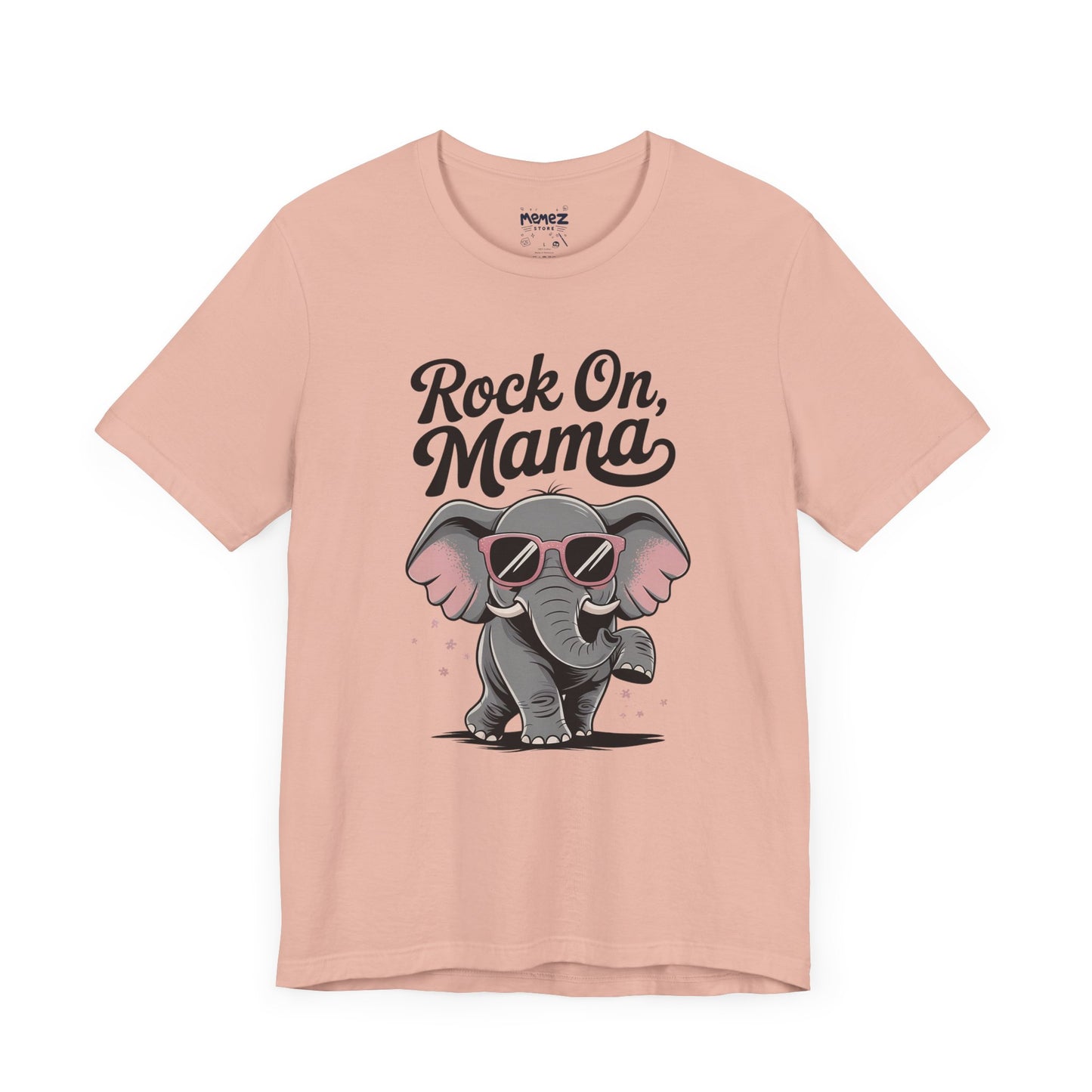 Rock on Mama, Funny Elephant Mother Day Tee by Memez Store