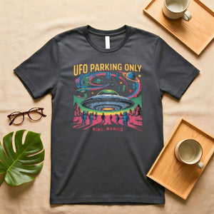 UFO Parking Only Reserved Sign Funny Meme T-Shirt
