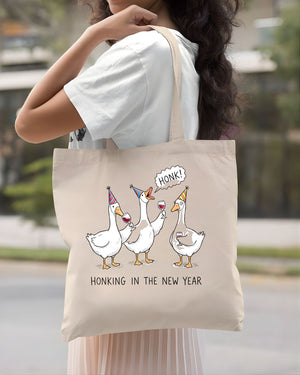 Hoking The New Year Goose Funny Typo Humor Tote Bag